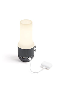 Lexon Terrace + Led Lamba-Bt Hoparlör- Powerbank Metalik Gri-Hoparlör-Lexon-NowShopFun