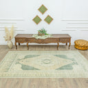 Leylak Vintage El Dokuma Yün Halı 151X278 Cm