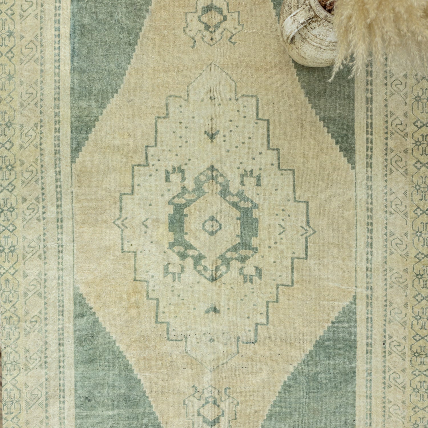 Leylak Vintage El Dokuma Yün Halı 151X278 Cm