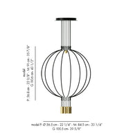 Liaison Siyah Metal Sarkıt Avize-Avize-Axo Light-NowShopFun