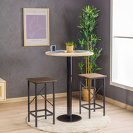Lila Uzun Bistro Masası-Bar Masası-Furnirem-60 cm-Ceviz-NowShopFun