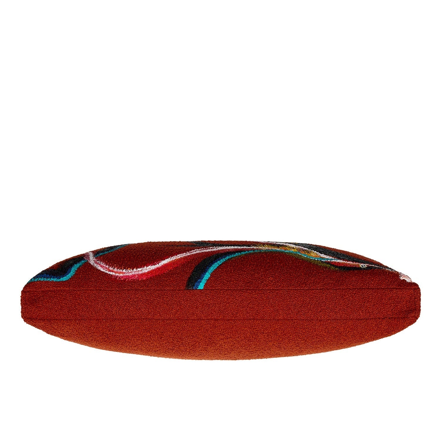 Limited Edition Göç Özel Tasarım Bukle Kumaş Üzerine El Boyaması Kırlent