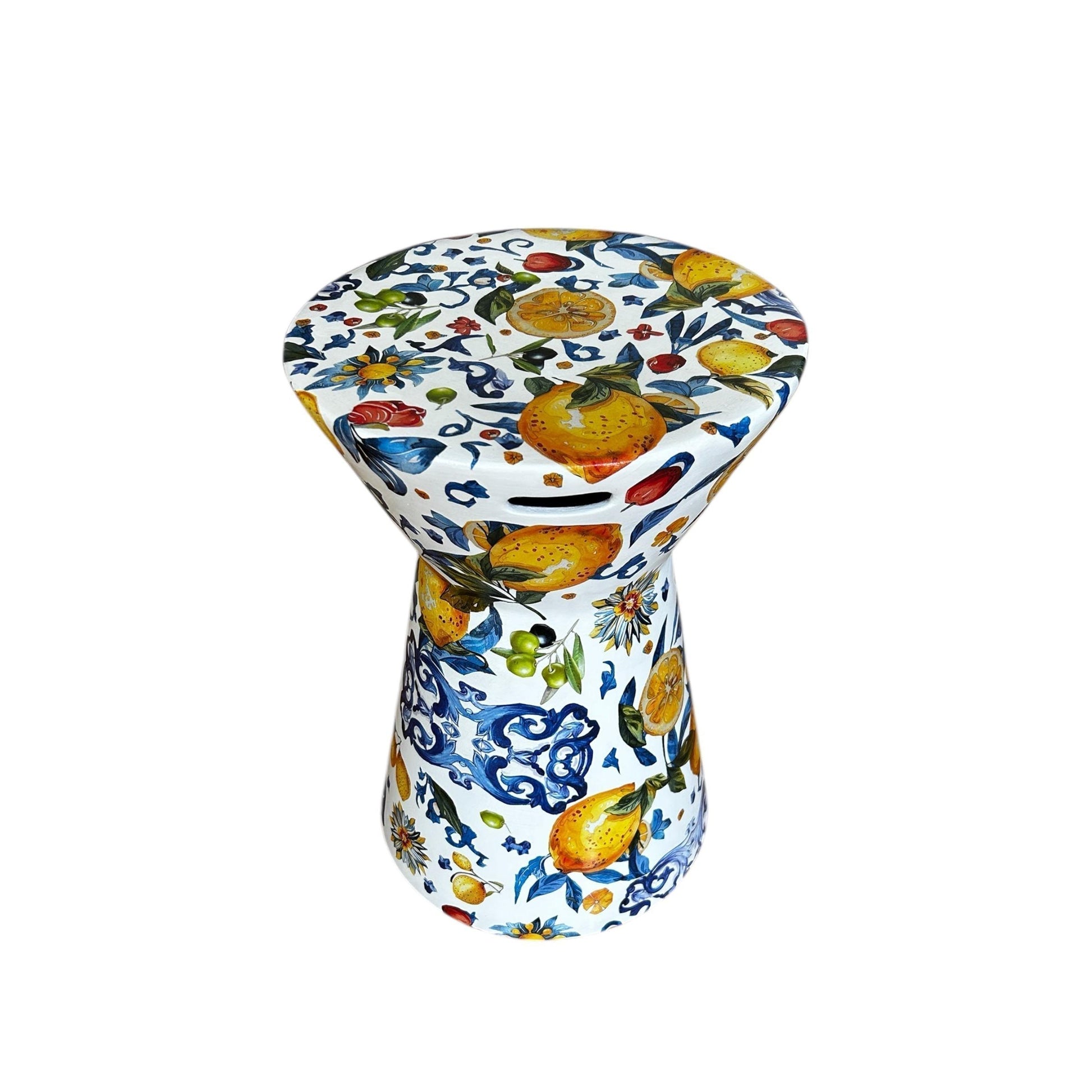 Limon Desen Koni Seramik Sehpa