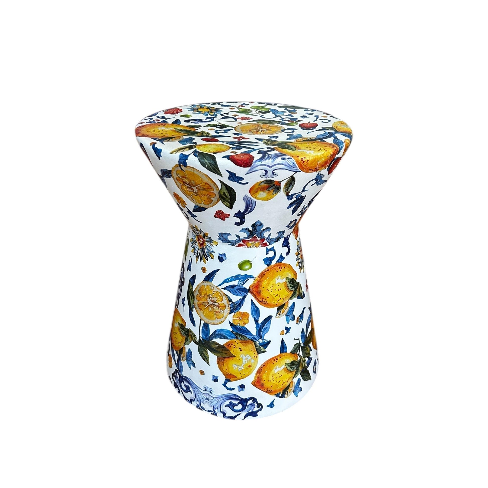 Limon Desen Koni Seramik Sehpa