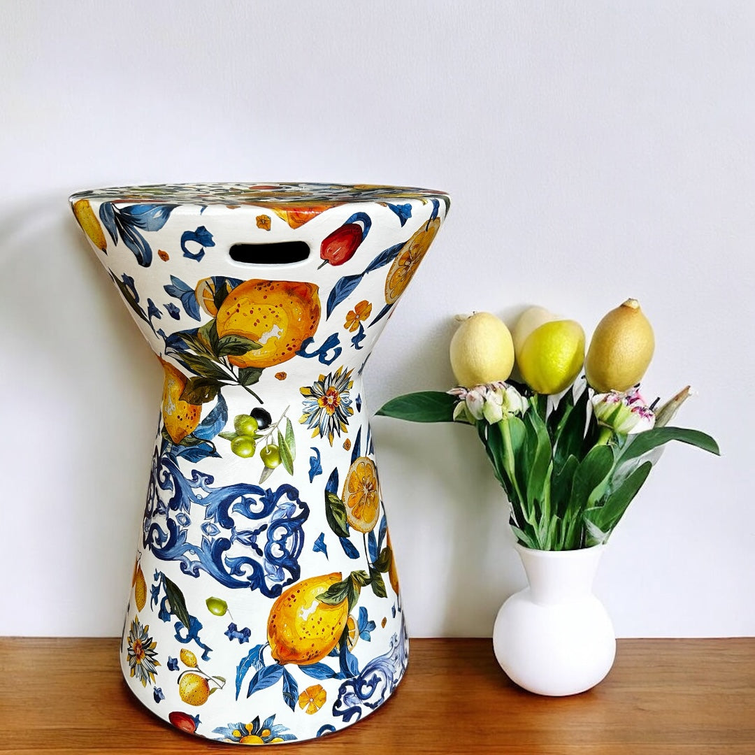 Limon Desen Koni Seramik Sehpa