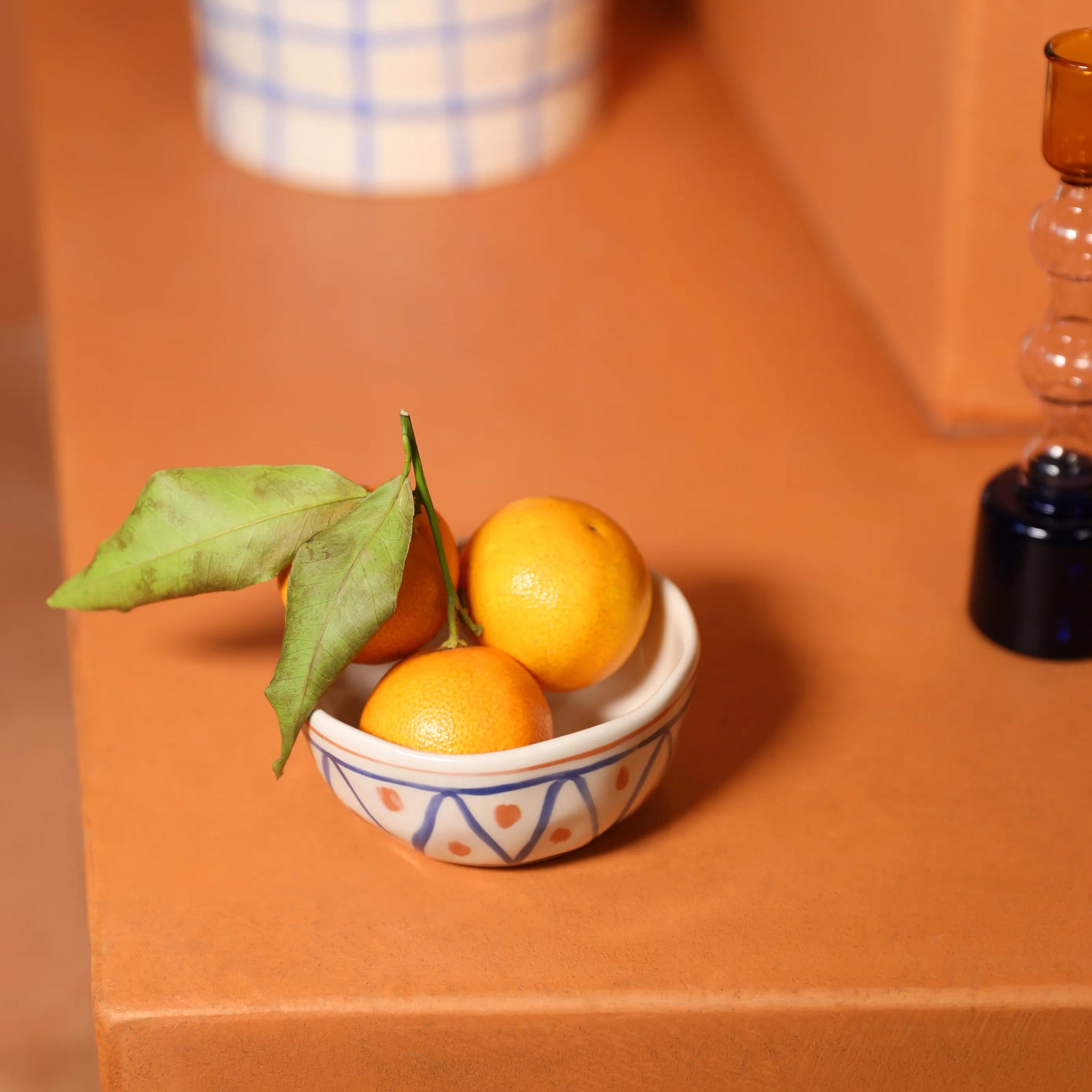 Limon Desenli 4'Lü Kase Seti