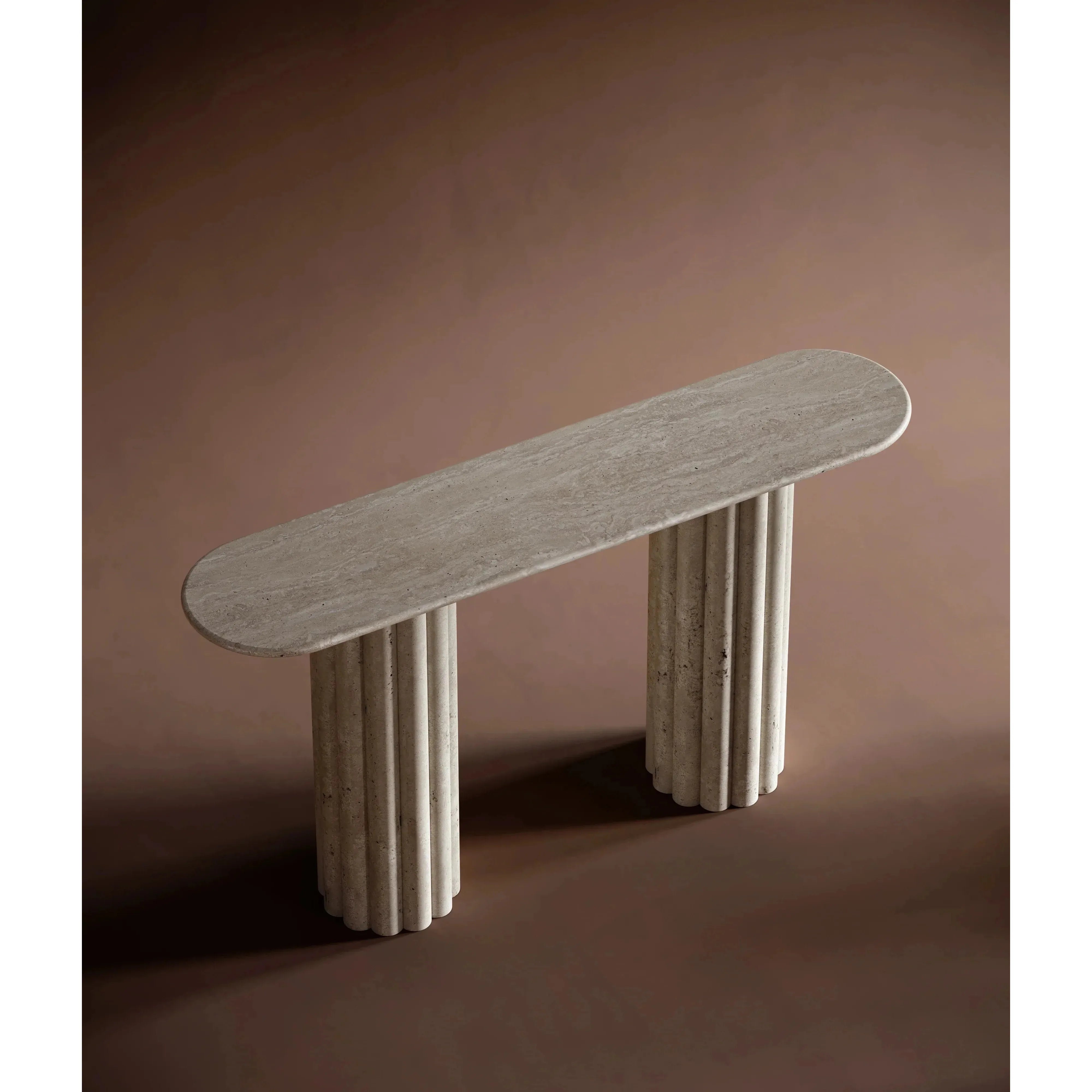 Linea Traverten Yivli Kolon Dresuar