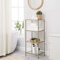 Lisbon Gold Metal Vitrin-Vitrin-Modabilya-NowShopFun