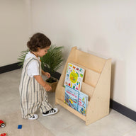 Livi Montessori Yer Kitaplık-Kitaplık-Furnirem-50 cm-2-Raflı-Naturel-NowShopFun