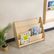 Livi Montessori Yer Kitaplık-Kitaplık-Furnirem-50 cm-2-Raflı-Naturel-NowShopFun