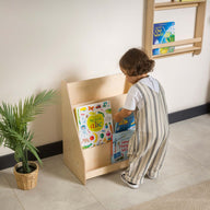 Livi Montessori Yer Kitaplık-Kitaplık-Furnirem-50 cm-2-Raflı-Naturel-NowShopFun
