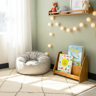 Livi Montessori Yer Kitaplık-Kitaplık-Furnirem-50 cm-2-Raflı-Naturel-NowShopFun