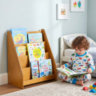 Livi Montessori Yer Kitaplık-Kitaplık-Furnirem-50 cm-2-Raflı-Naturel-NowShopFun