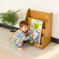 Livi Montessori Yer Kitaplık-Kitaplık-Furnirem-50 cm-2-Raflı-Naturel-NowShopFun