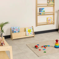 Livi Montessori Yer Kitaplık-Kitaplık-Furnirem-50 cm-2-Raflı-Naturel-NowShopFun