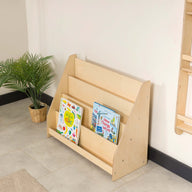 Livi Montessori Yer Kitaplık-Kitaplık-Furnirem-50 cm-2-Raflı-Naturel-NowShopFun