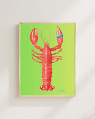 Hazal Türer - Lobster 3' Lü Set Fine Art Baskı-Fine Art Baskı-Gige Gallery-Hahnemühle Matt Fibre-21x30-NowShopFun