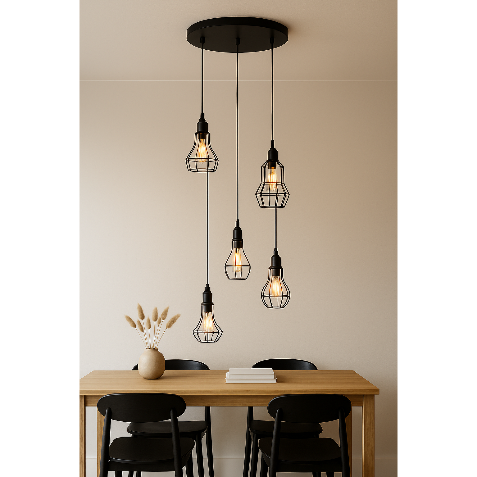 Loft Grid 5'li Sarkıt Avize