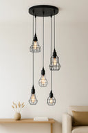 Loft Grid 5'li Sarkıt Avize