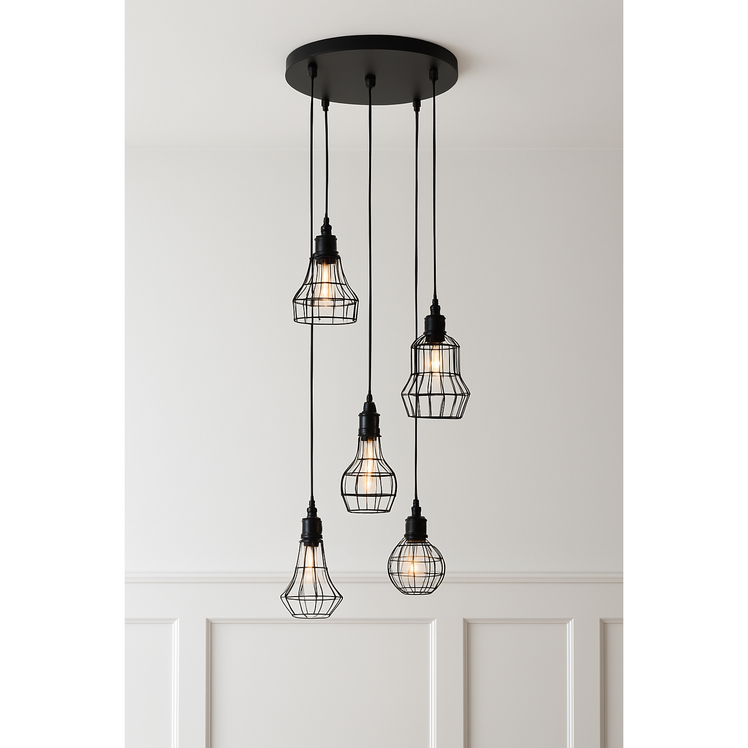 Loft Grid 5'li Sarkıt Avize