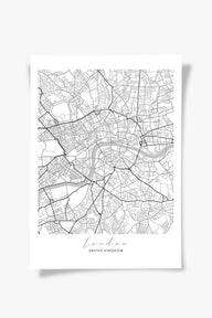 London Şehir Haritası Poster-Poster-ODA.products-30x40-Çerçevesiz-NowShopFun