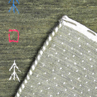 Lori Yünden El Dokuma Etnik Desenli Modern Halı-Kilim & Halı-KilimCo-60x90 Cm-Kırmızı-NowShopFun