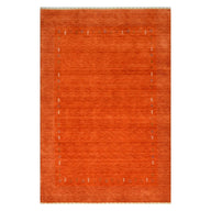 Lori Yünden El Dokuma Etnik Desenli Modern Halı-Kilim & Halı-KilimCo-60x90 Cm-Turuncu-NowShopFun