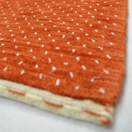 Lori Yünden El Dokuma Etnik Desenli Modern Halı-Kilim & Halı-KilimCo-60x90 Cm-Kırmızı-NowShopFun