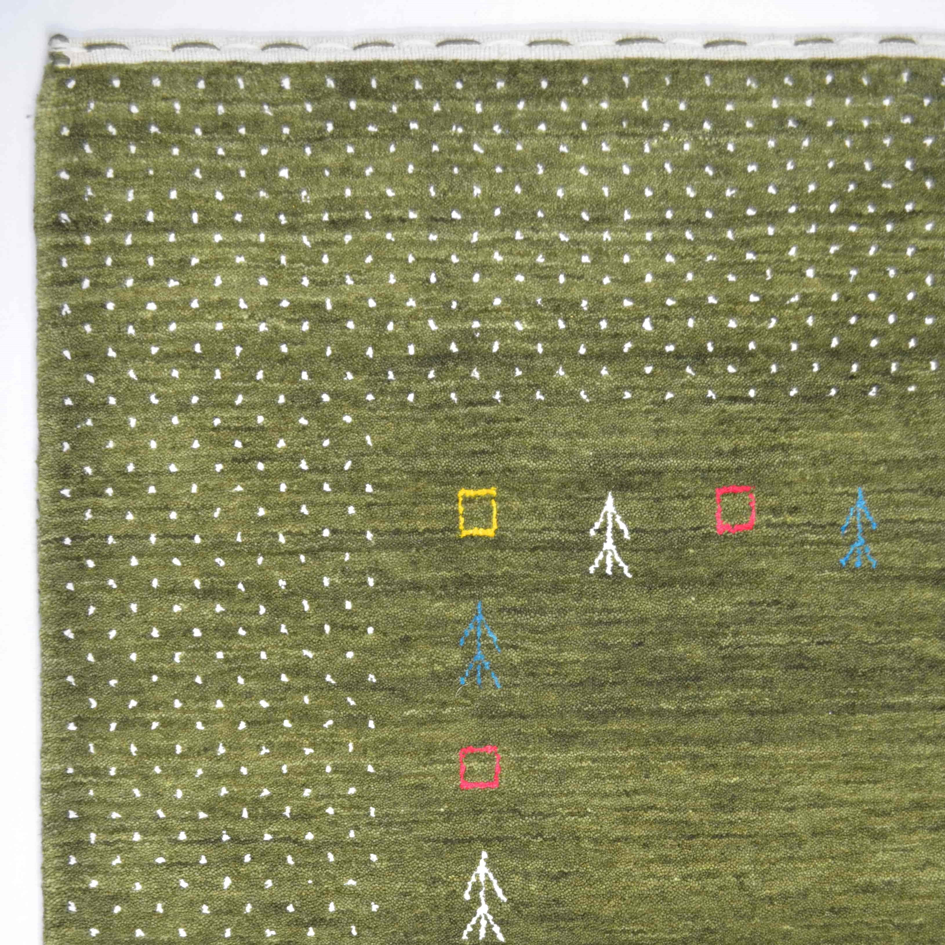 Lori Yünden El Dokuma Etnik Desenli Modern Halı