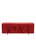 Love Kırmızı Çekmeceli Büfe