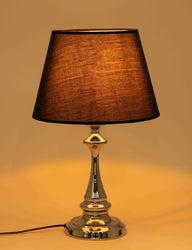 Lumiere Krom Kaplama Abajur - Lacivert-Abajur-Maisonord-NowShopFun