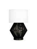 Luna Noir Abajur – Modern Tel Gövdeli