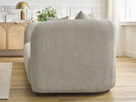 Luna Yumuşak Oturumlu Kanepe Bukle Kumaş,4 Kişilik-Koltuk-Innature Home-Kırık Beyaz-NowShopFun