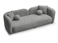 Luna Yumuşak Oturumlu Kanepe Bukle Kumaş,4 Kişilik-Koltuk-Innature Home-Kırık Beyaz-NowShopFun