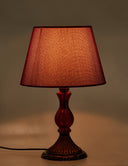 Lunart Antik Abajur - Kırmızı