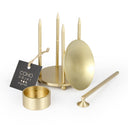 Lux Pirinç Aromaterapi Buhurdanlık & Mumluk & Mum Söndürücü Set