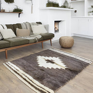 Lyse Rustik Desenli El Dokuma Tülü Halı 136X180 Cm-Kilim & Halı-Soho Antiq-NowShopFun