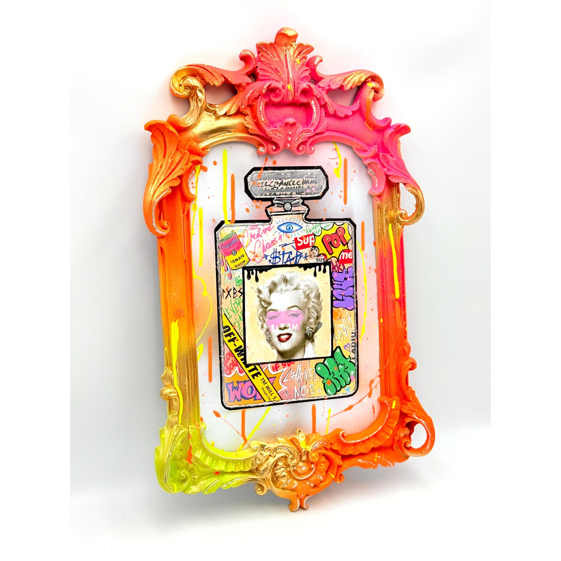 Marilyn Monroe Mixed Media Art Tablo