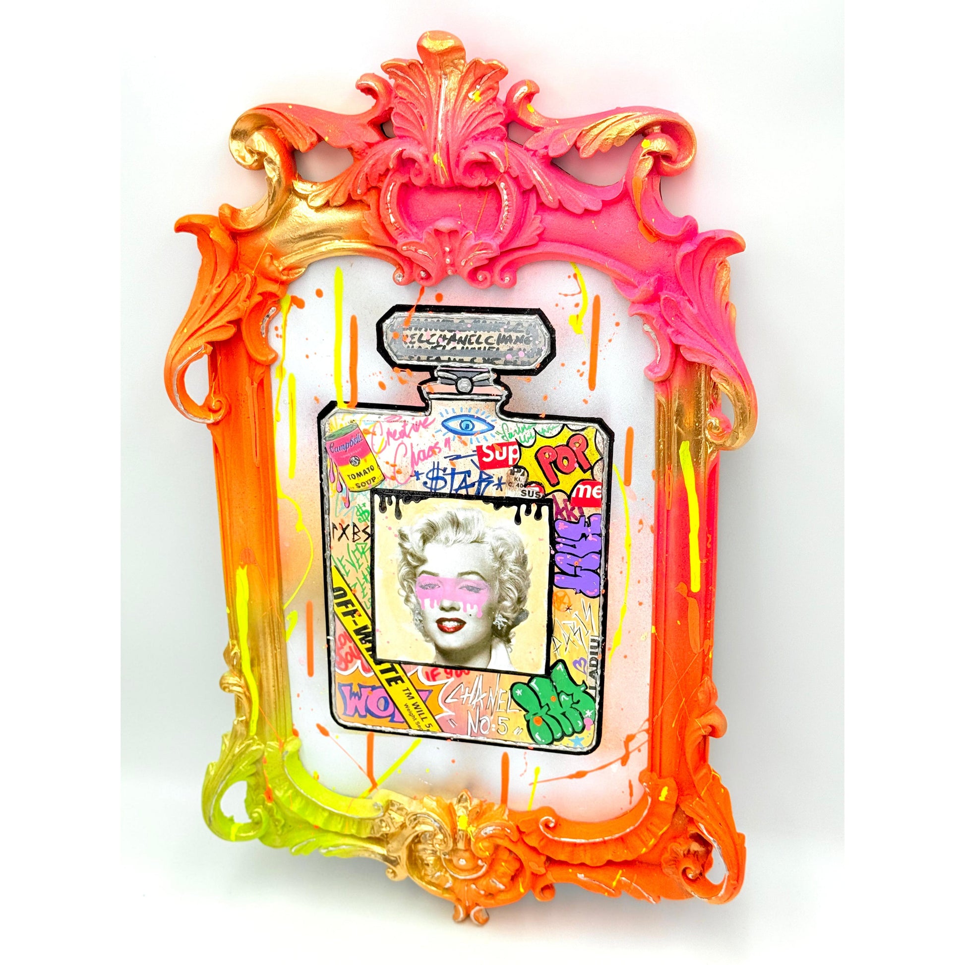 Marilyn Monroe Mixed Media Art Tablo