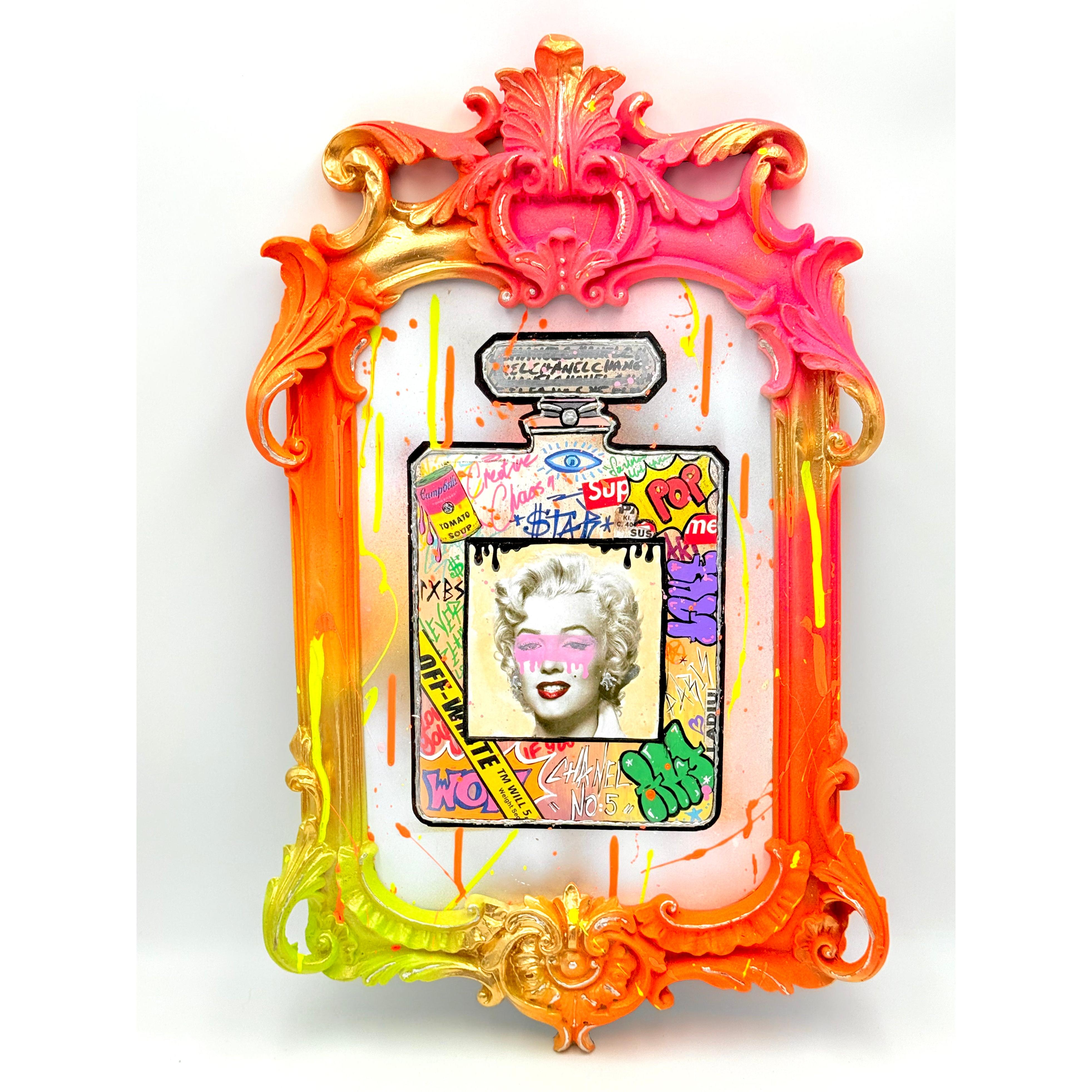 Marilyn Monroe Mixed Media Art Tablo