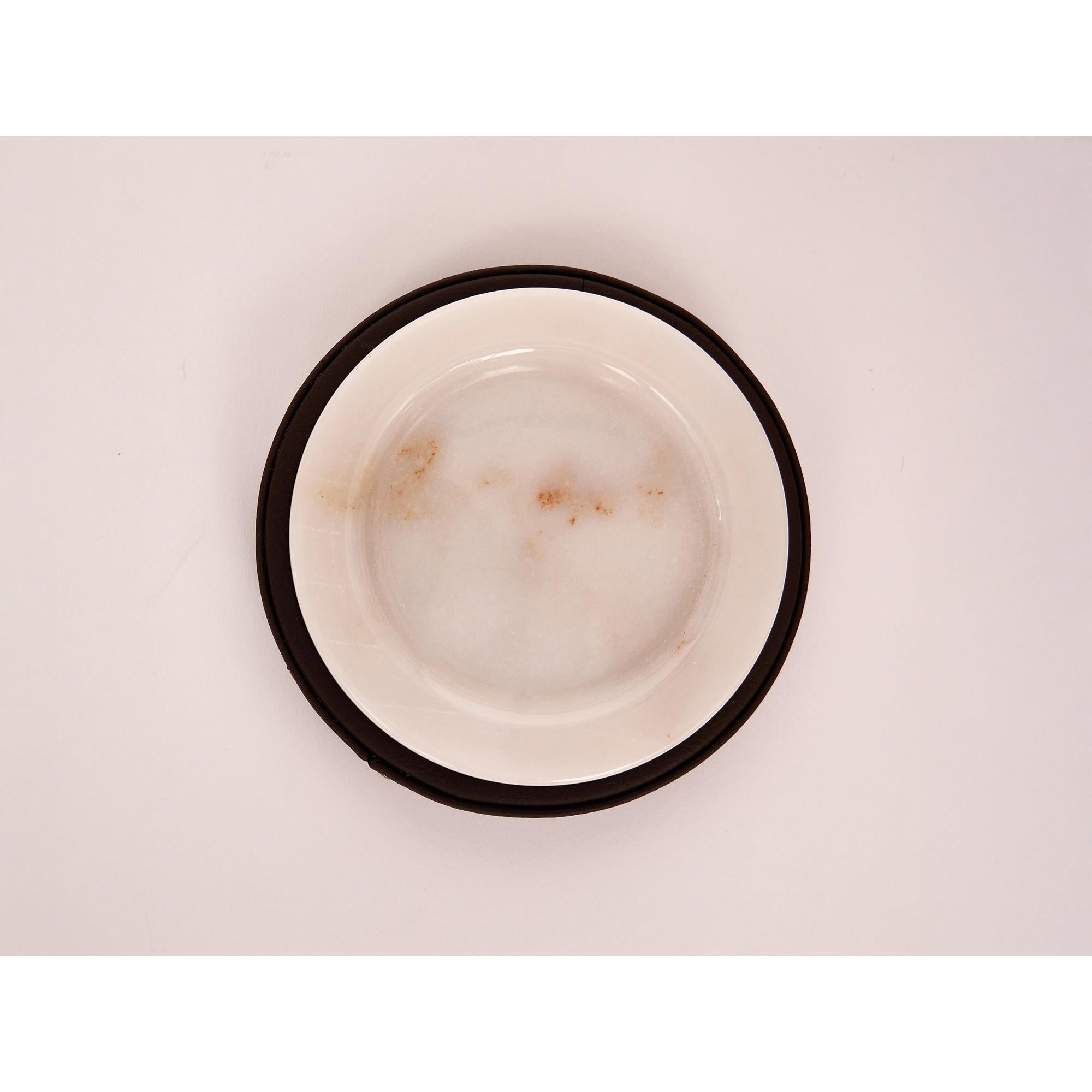 Marlera Beyaz Bardak Altlığı