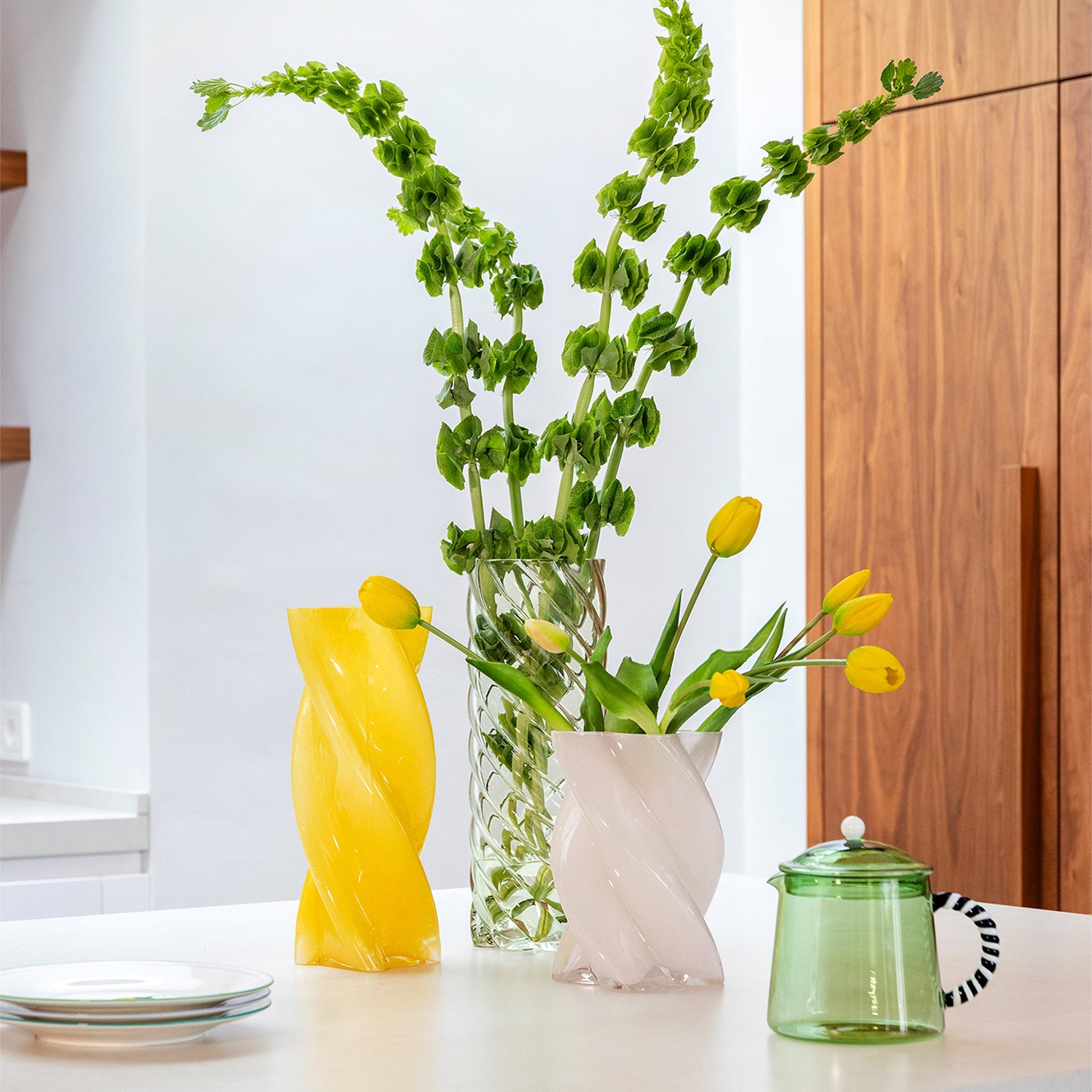 Marshmallow Figürlü Pembe Vazo No:1