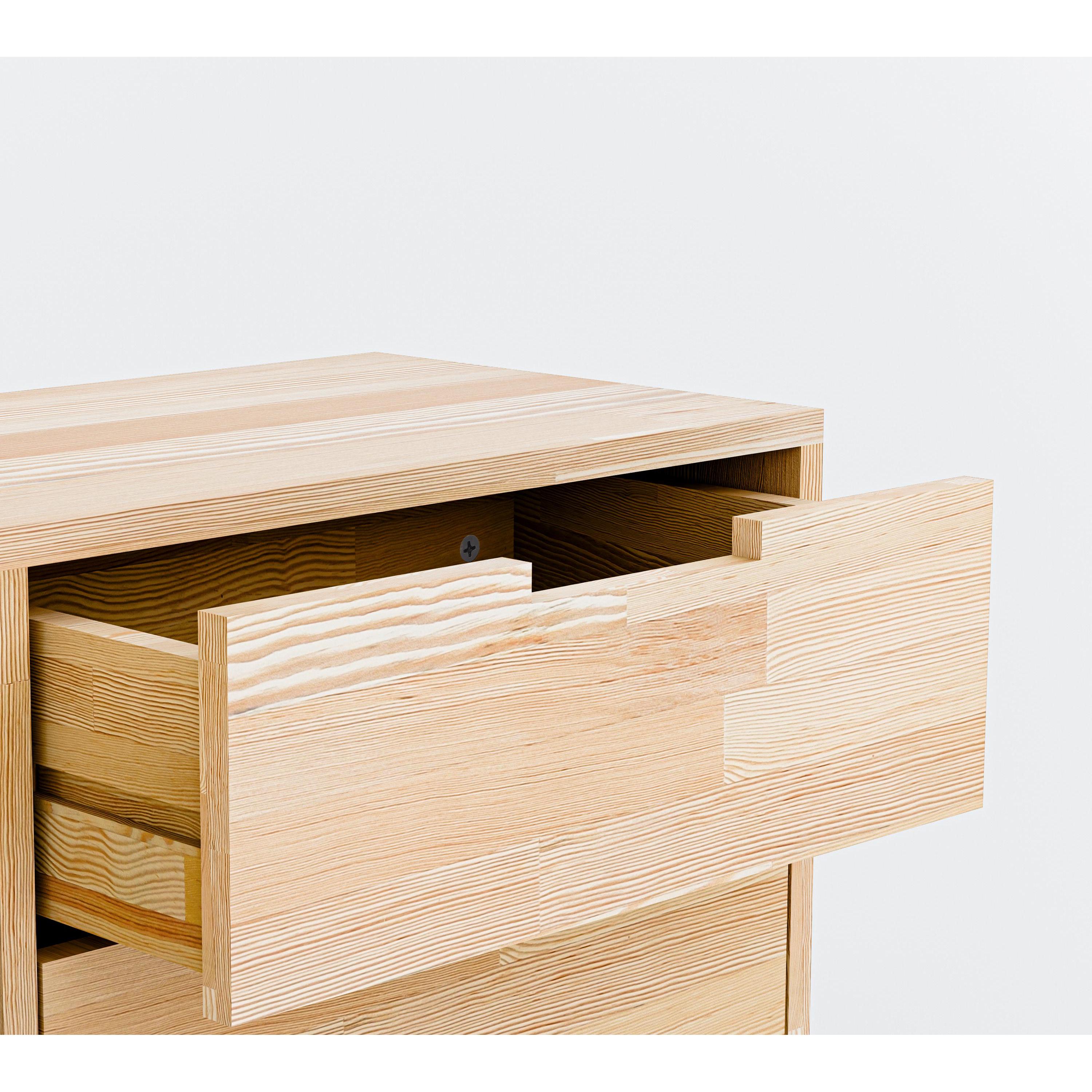 Masif Ahşap Çekmeceli Büfe