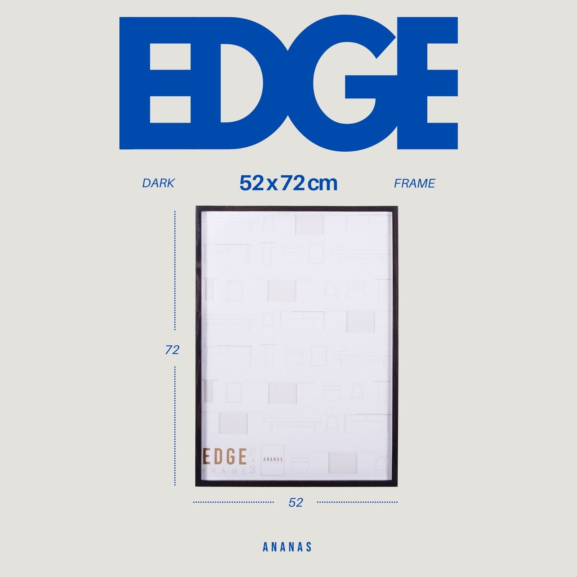 Masif Ahşap Dekoratif Çerçeve, Meşe – Edge Serisi