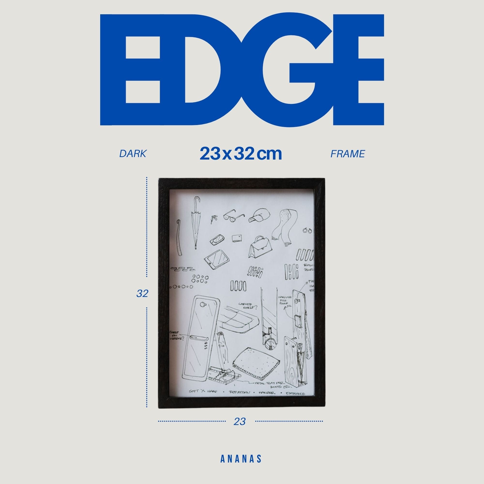 Masif Ahşap Dekoratif Çerçeve, Meşe – Edge Serisi