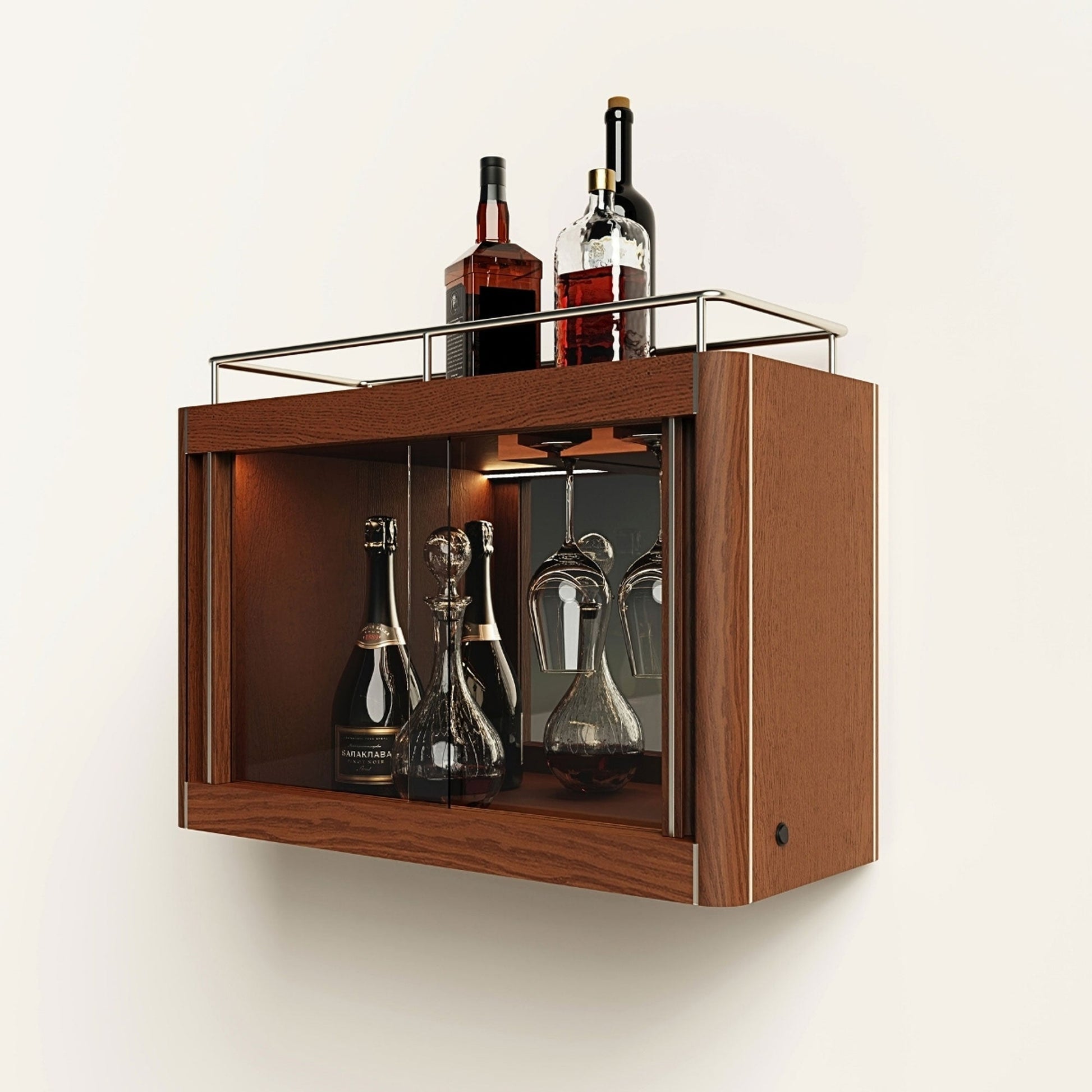 Masif Ahşap İçki Dolabı - Casablanca