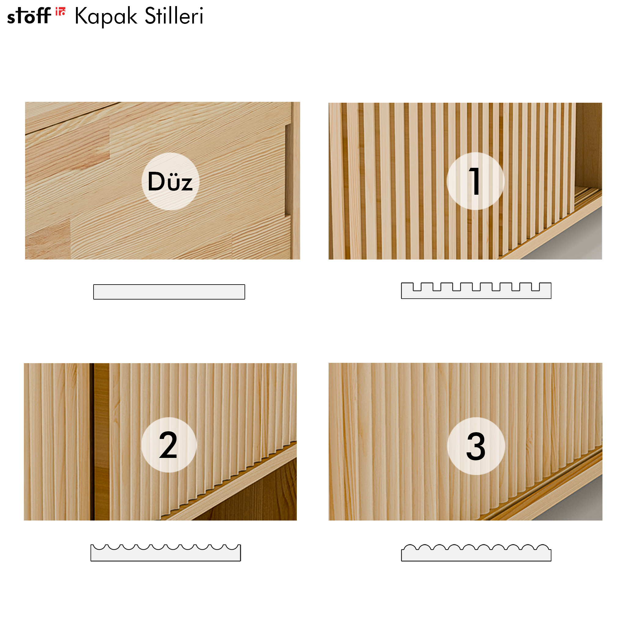 Masif Ahşap Kapaklı Tv Ünitesi