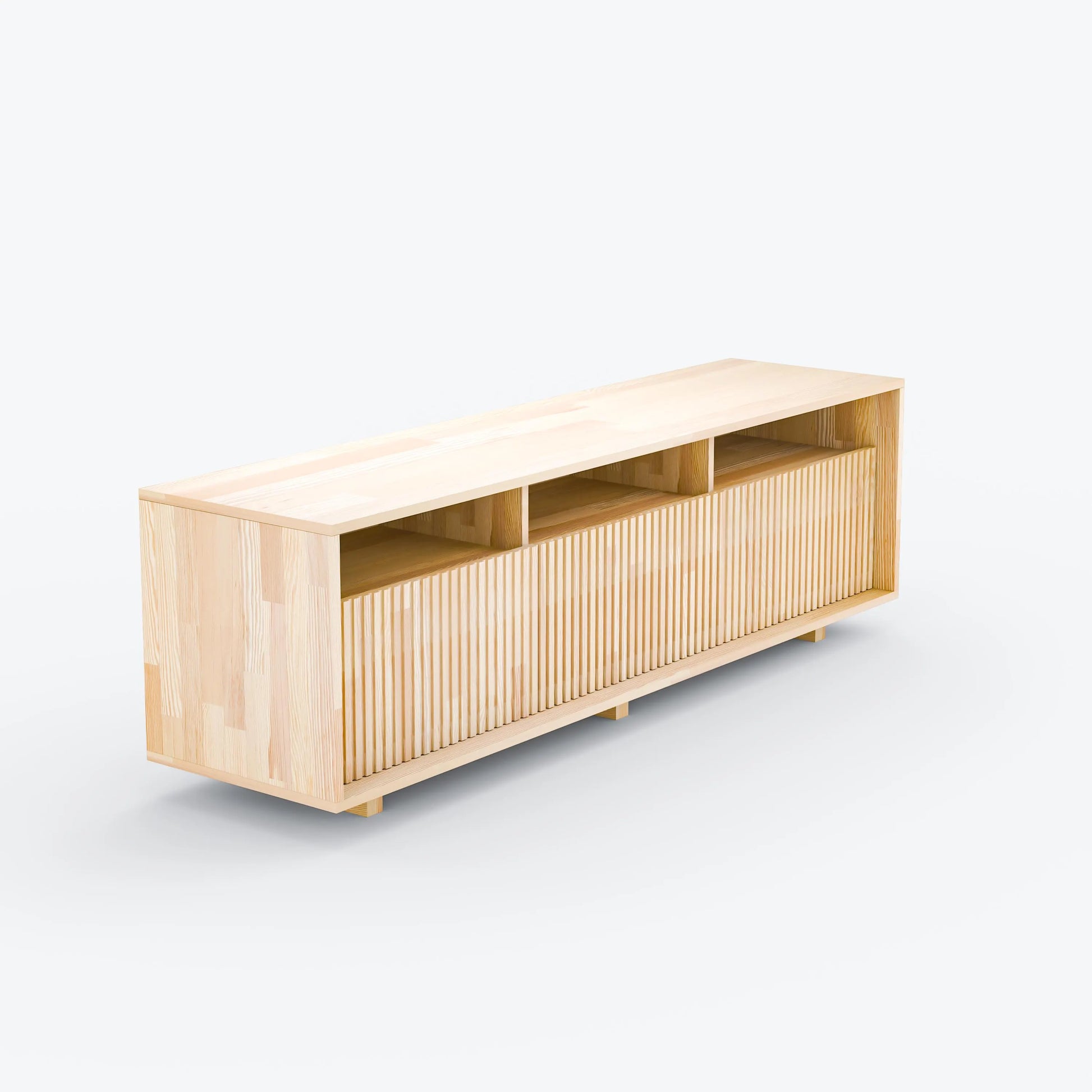 Masif Ahşap Kapaklı Tv Ünitesi