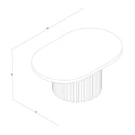 Masif Ahşap Oval Orta Sehpa – DOCIA Serisi-Orta Sehpa-ANANAS DESIGN + CRAFTS-Honey-NowShopFun