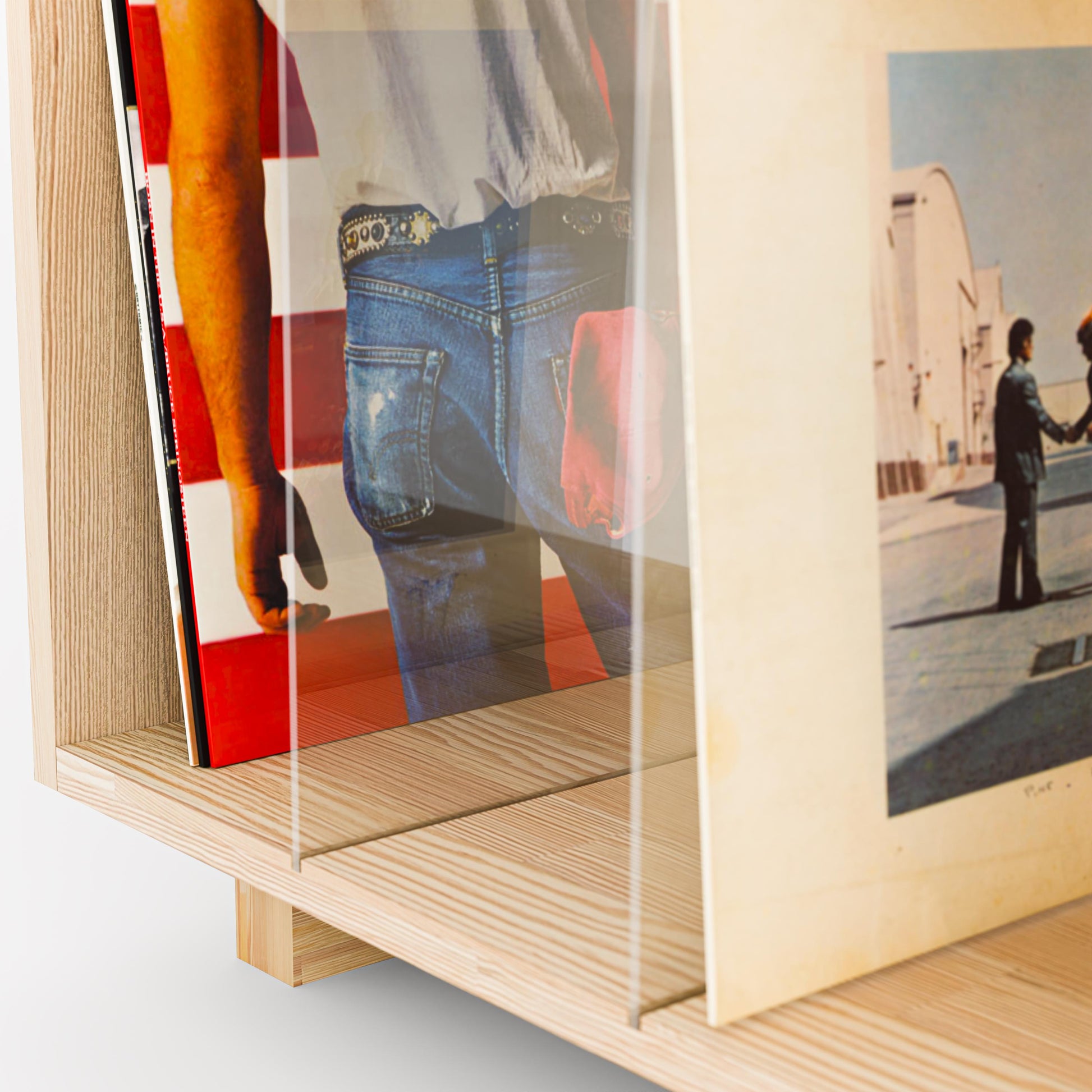 Masif Ahşap Plak & Pikap Depolama Ünitesi